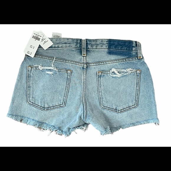 Abercrombie frayed floral denim shorts - Picture 2 of 5